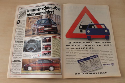 Auto bild 1989 - auto, vectra