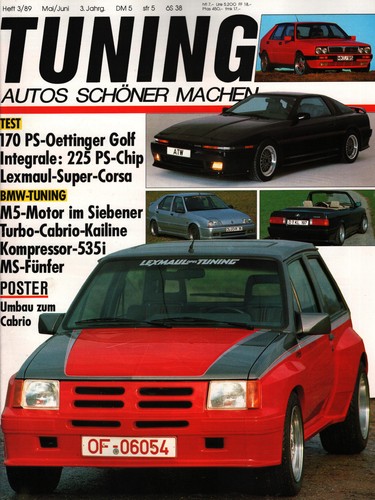 Zeitschrift tuning 1989 - tuning,