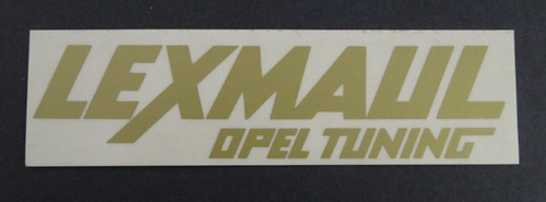 Werbe aufkleber lexmaul opel - lexmaul,