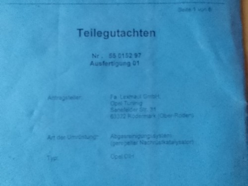 Teilegutachten tüv gutachten - teilegutachten/tÜv,